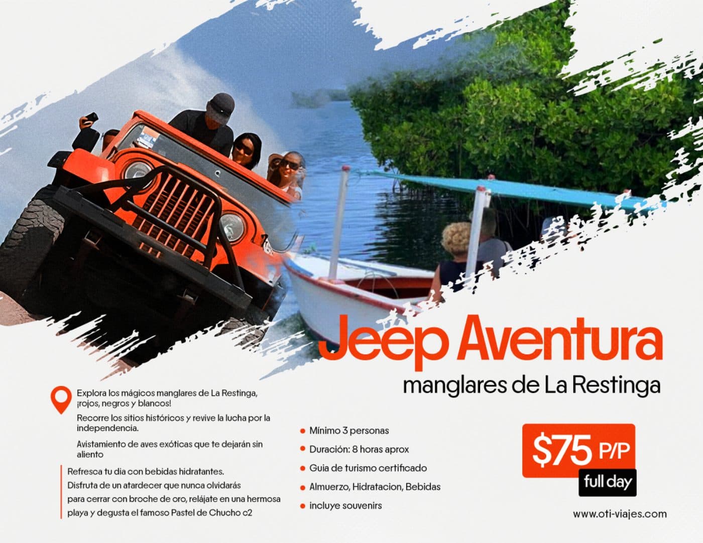 Jeep Aventura · Manglares de La Restinga