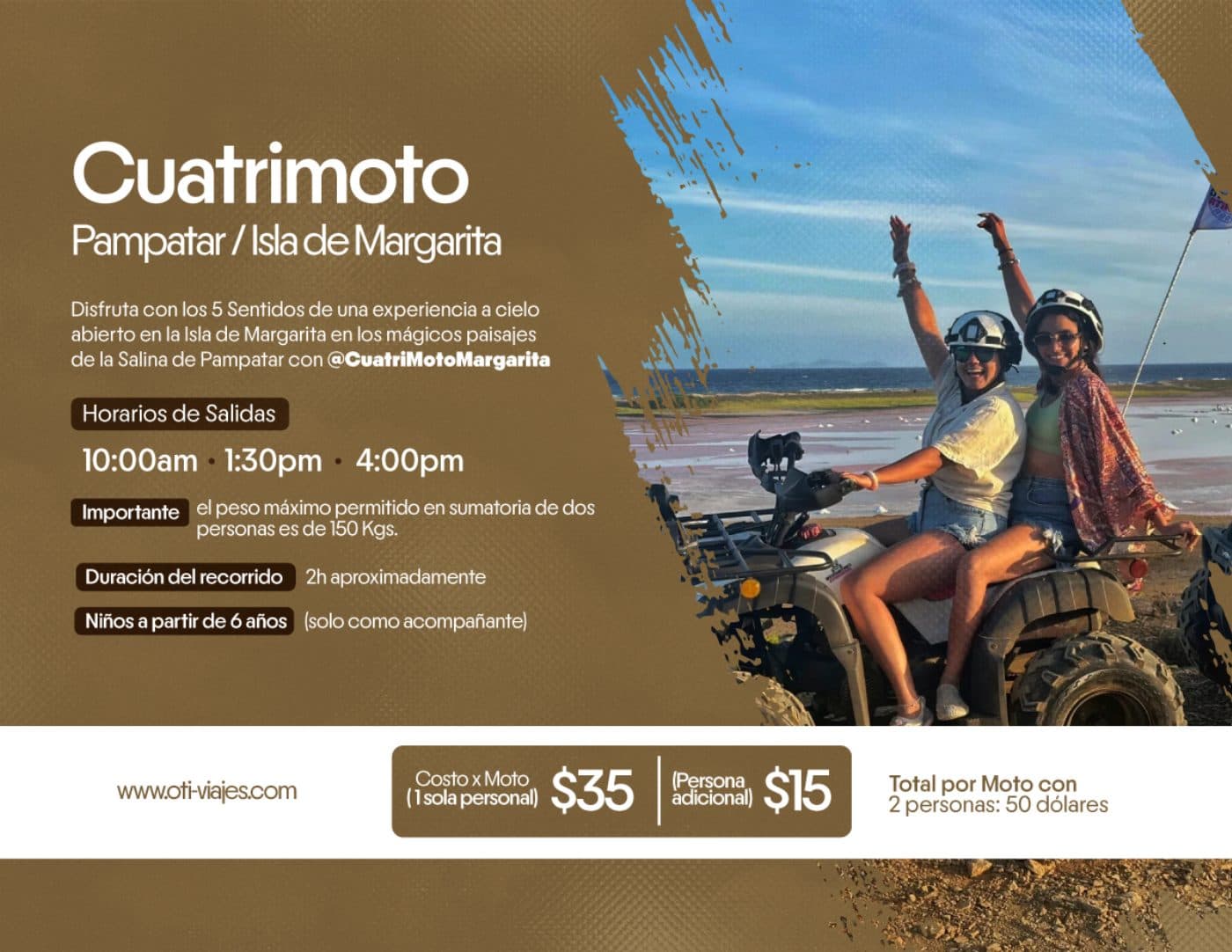 Cuatrimoto · Salina de Pampatar — lámina 2 del catálogo